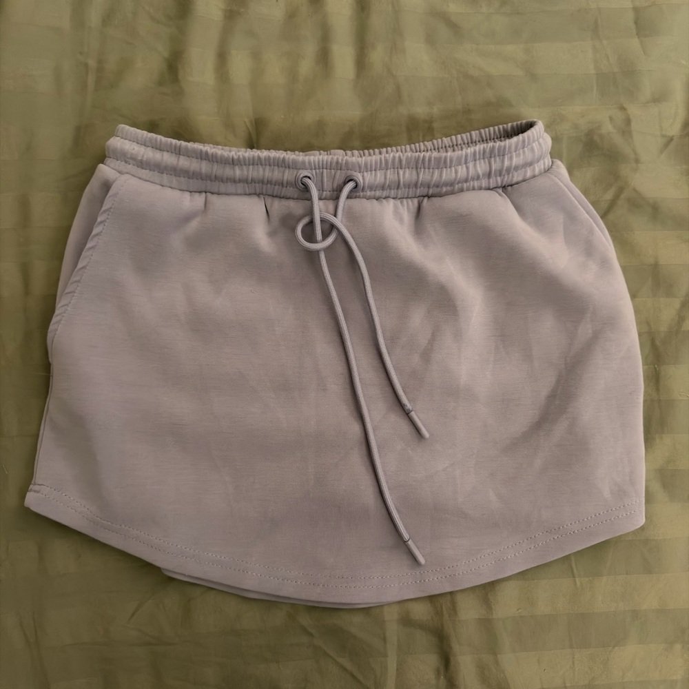 Always Light Gray Skirt with Drawstring